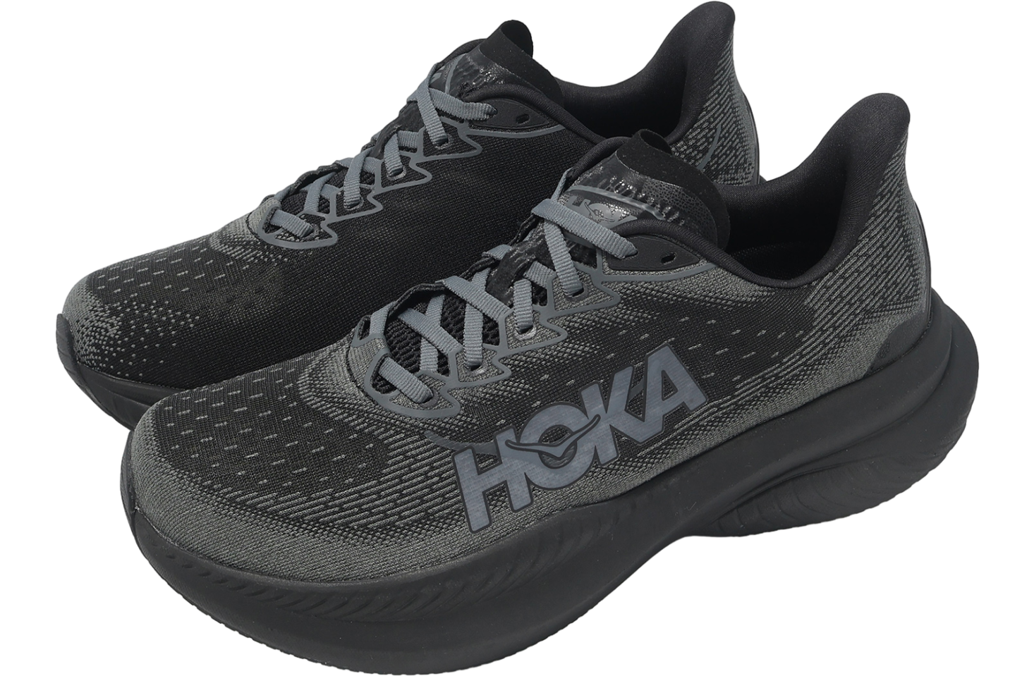 Hoka Mach 6 2E Wide Black / Grey