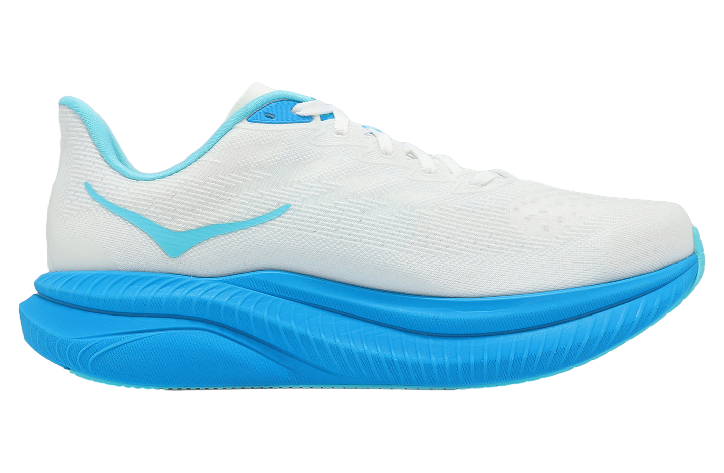 Hoka Mach 6 2E Wide White / Blue