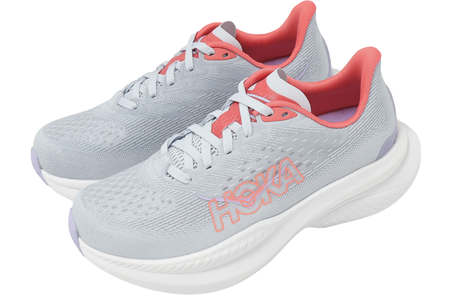 Hoka Mach 6 D Wide WMNS Sunset Blue / Seagull Gray