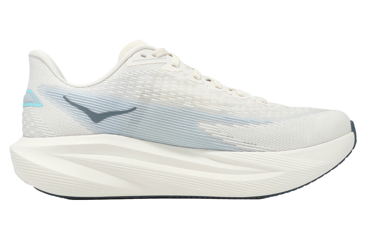 Hoka Mach 7 Ivory / Blue