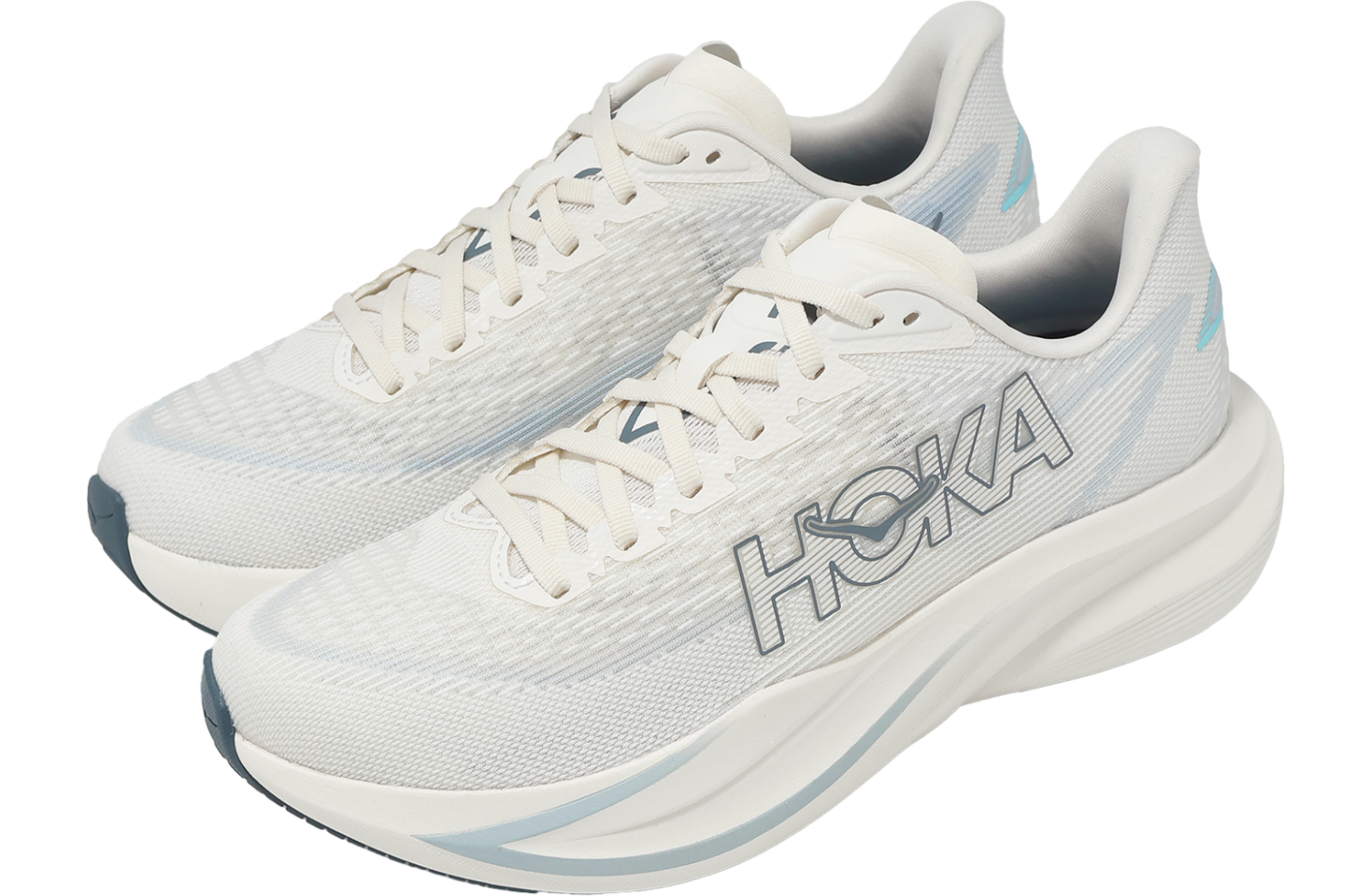 Hoka Mach 7 Ivory / Blue
