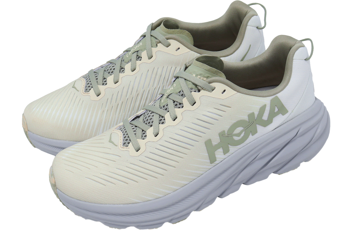 Hoka Rincon 3 Gray Green / Oatmeal Milk