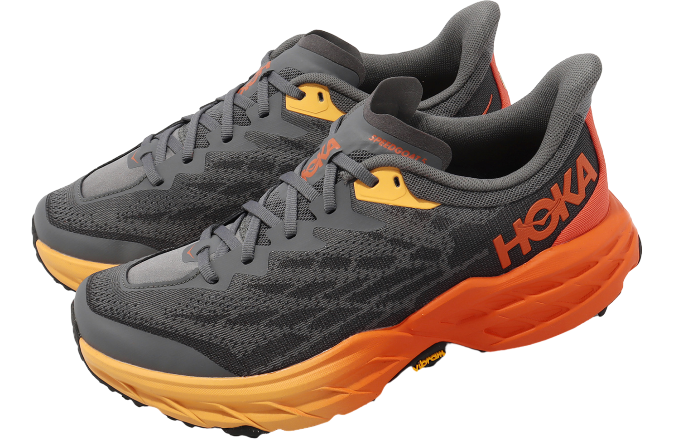 Hoka Speedgoat 5 2E Wide Castlerock / Flame