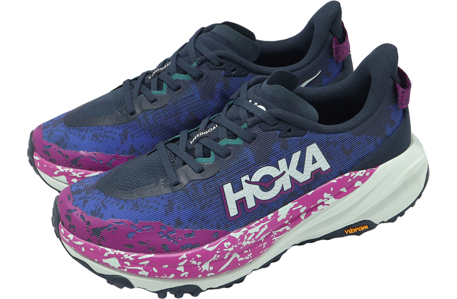 Hoka Speedgoat 6 2E Wide Stormy Skies / Aqua