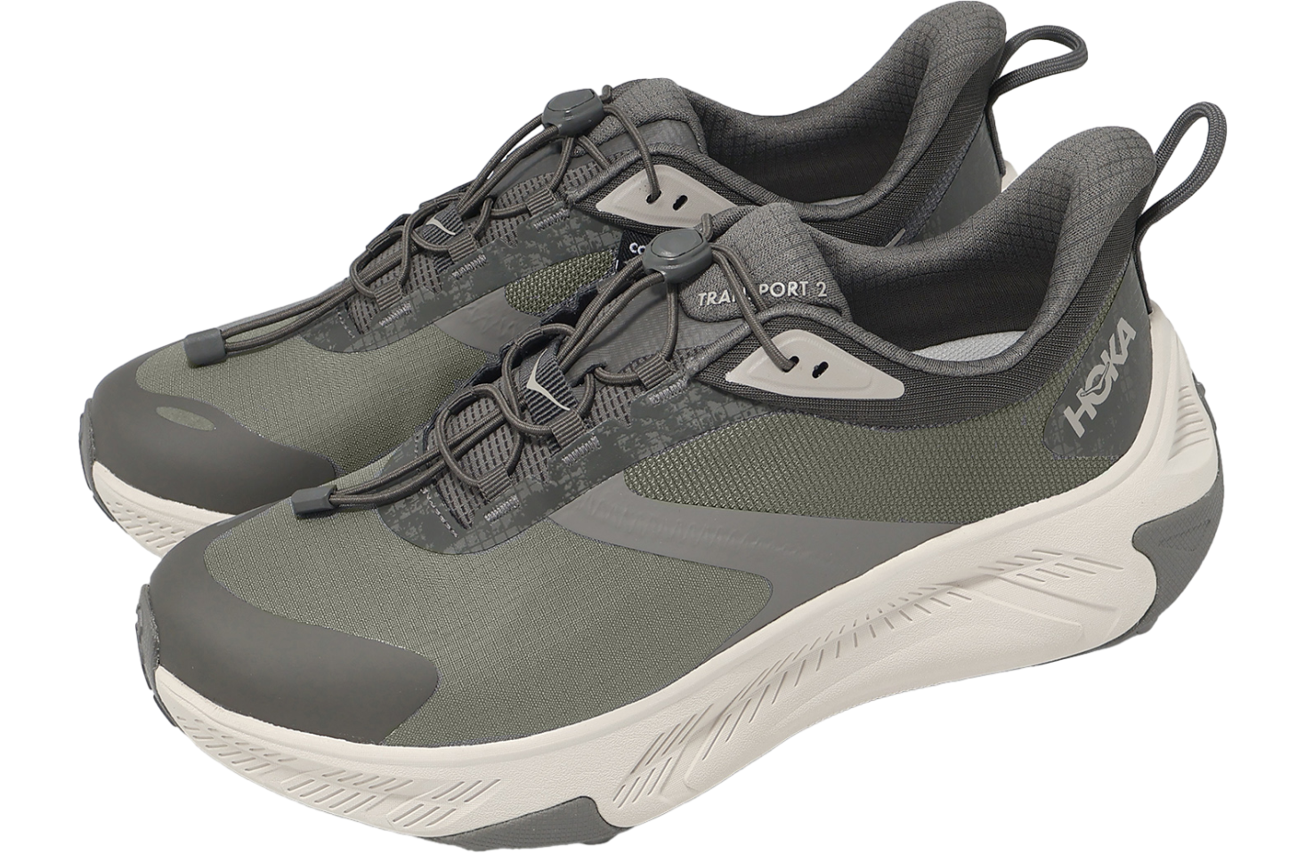 Hoka Transport 2 Wide Grey / White