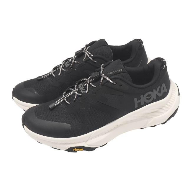 Hoka Transport 2E Wide Black / White