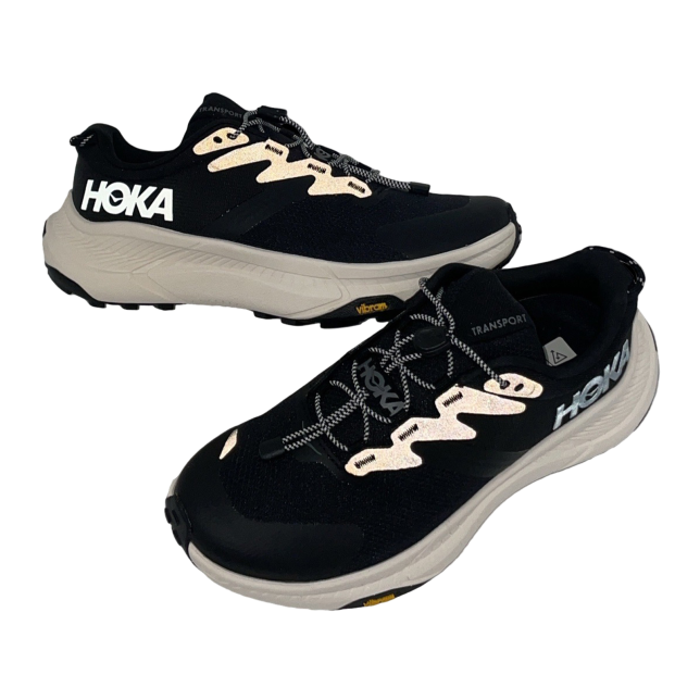 Hoka Transport D Wide Black / White