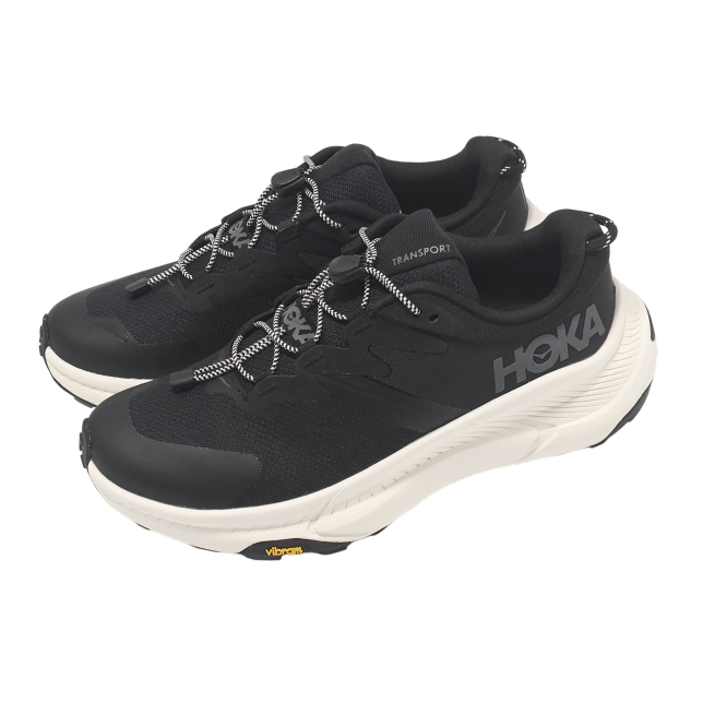 Hoka Transport D Wide Black / White