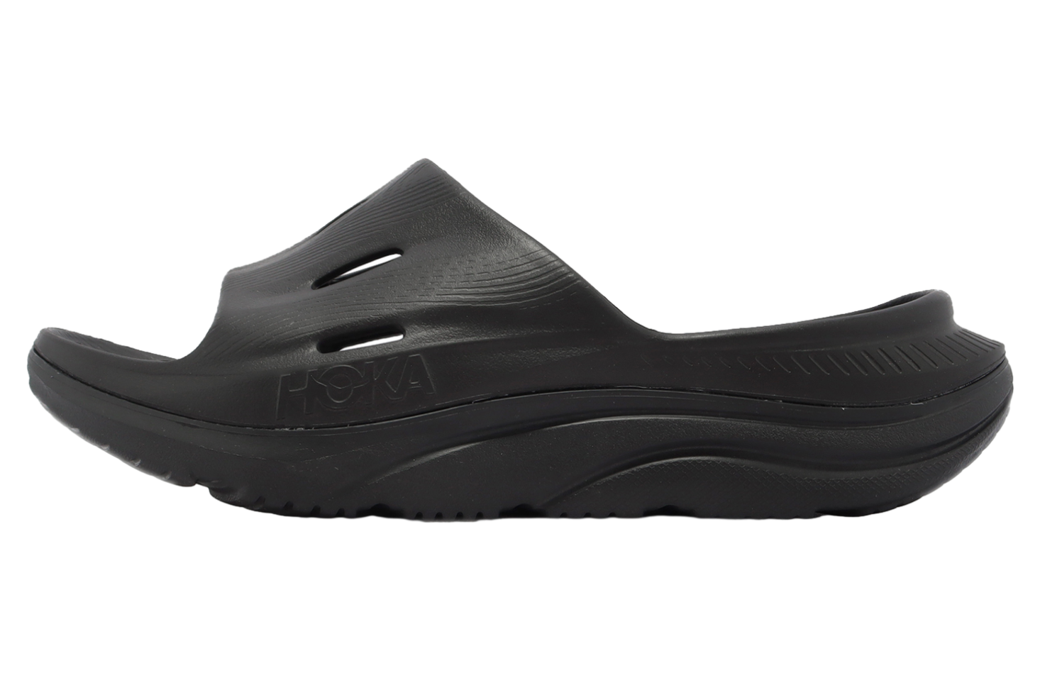 Hoka U Ora Recovery Slide 3 Black