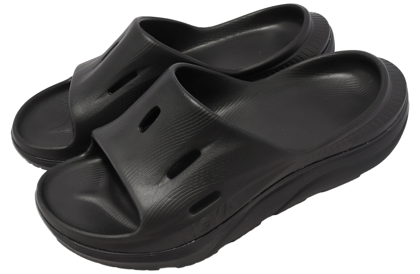 Hoka U Ora Recovery Slide 3 Black
