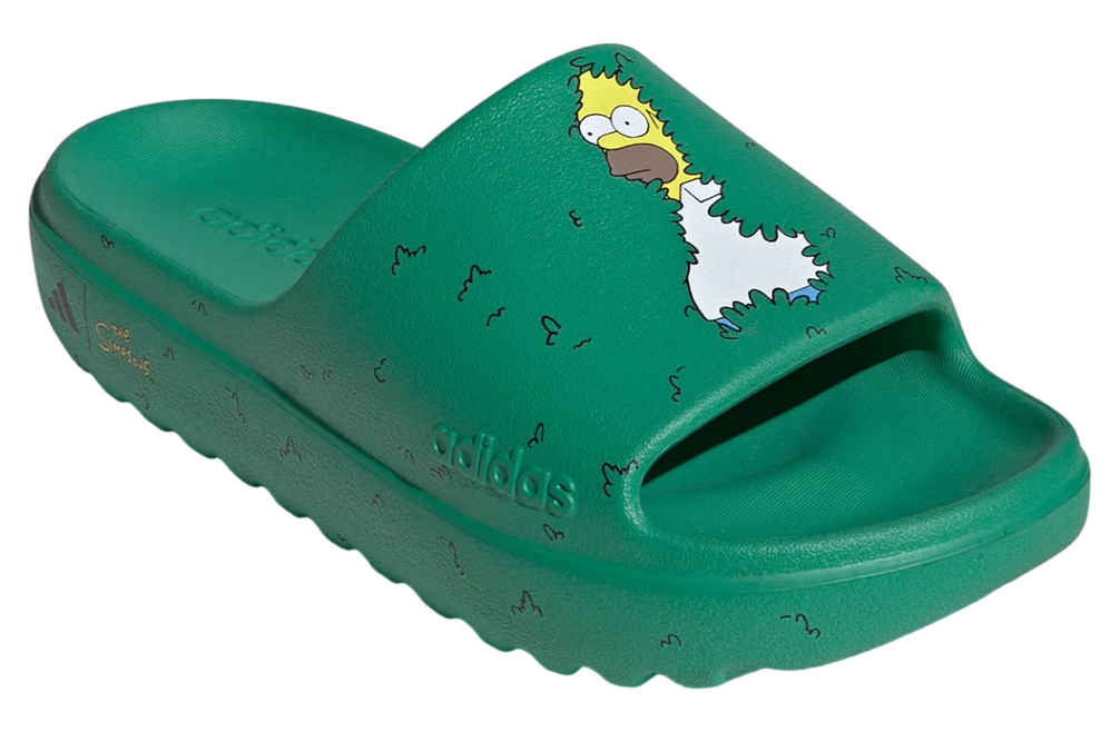 Homer Simpson x Adidas Adilette Green