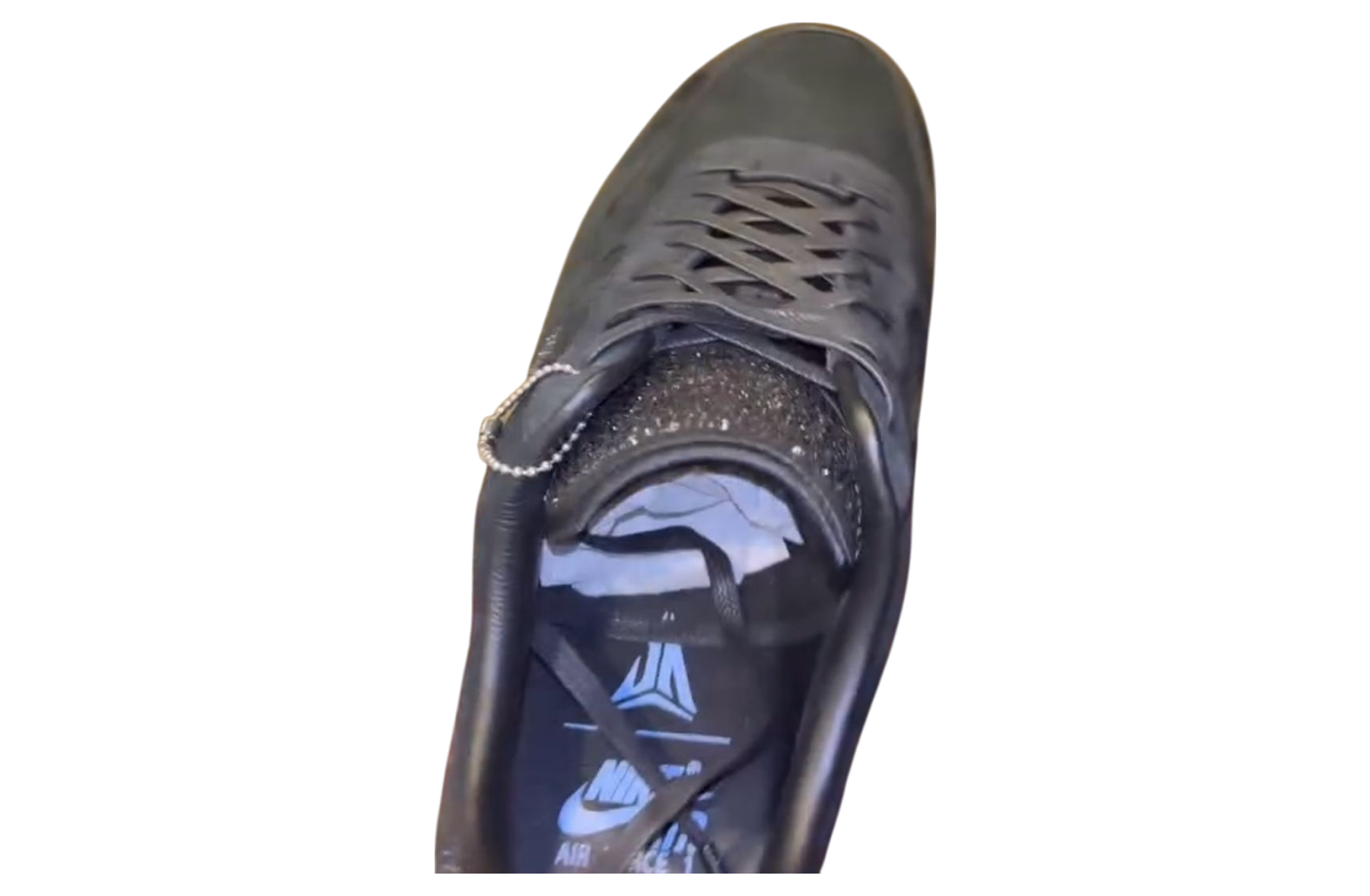 Ja Morant X Nike Air Force 1 Low Luxe Black / Metallic Silver