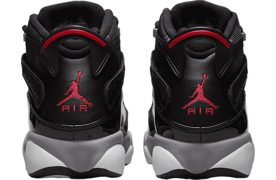 Jordan 6 Rings Black / Fire Red