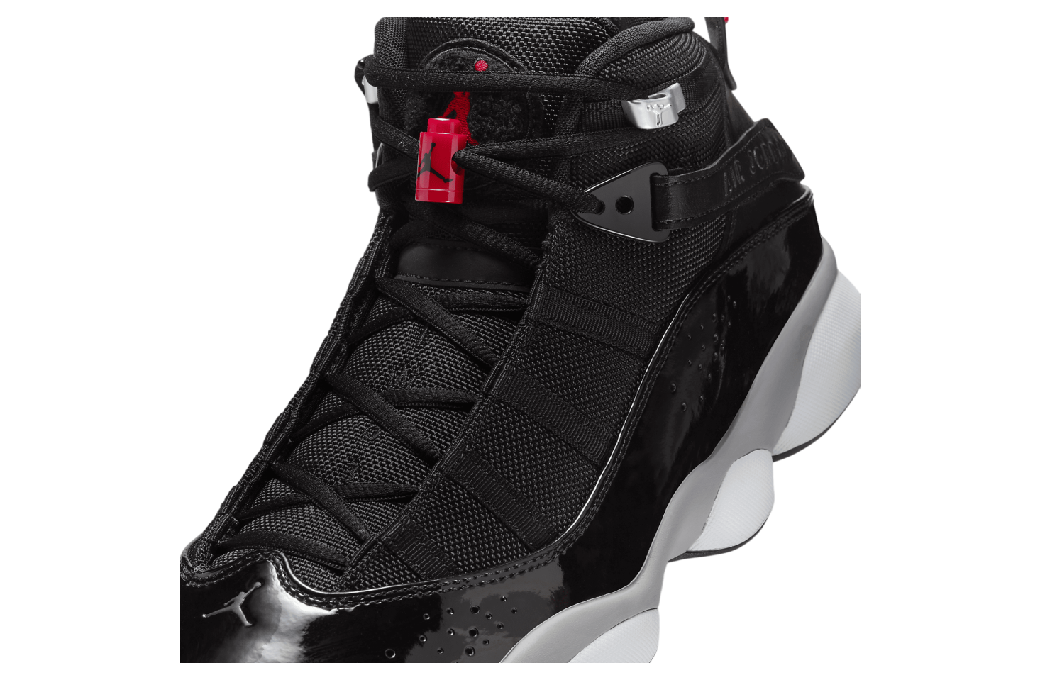 Jordan 6 Rings Black / Fire Red