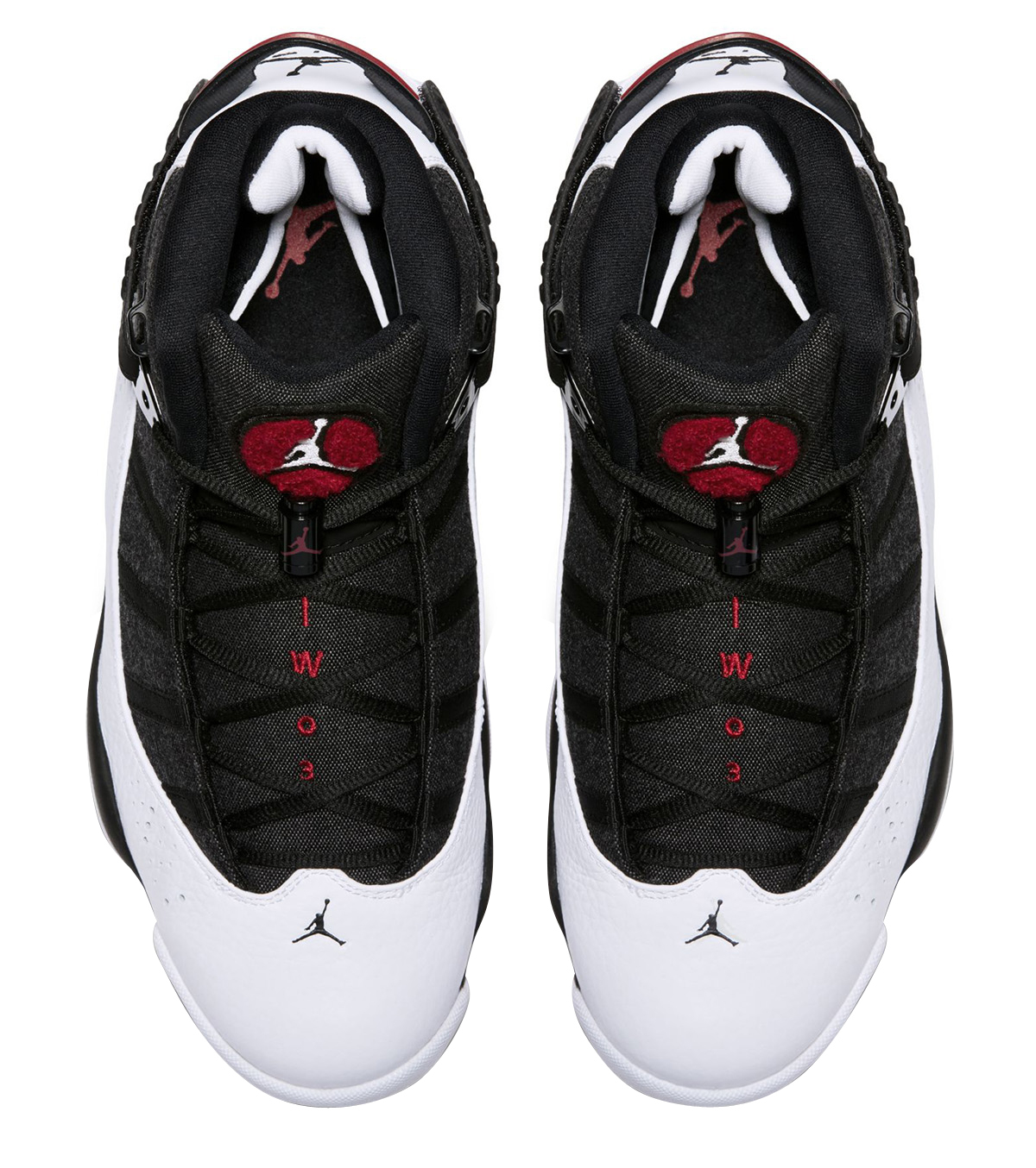 Jordan 6 Rings - Mens Size US 13 - White/Black/Gym Red Shoes 322992-012