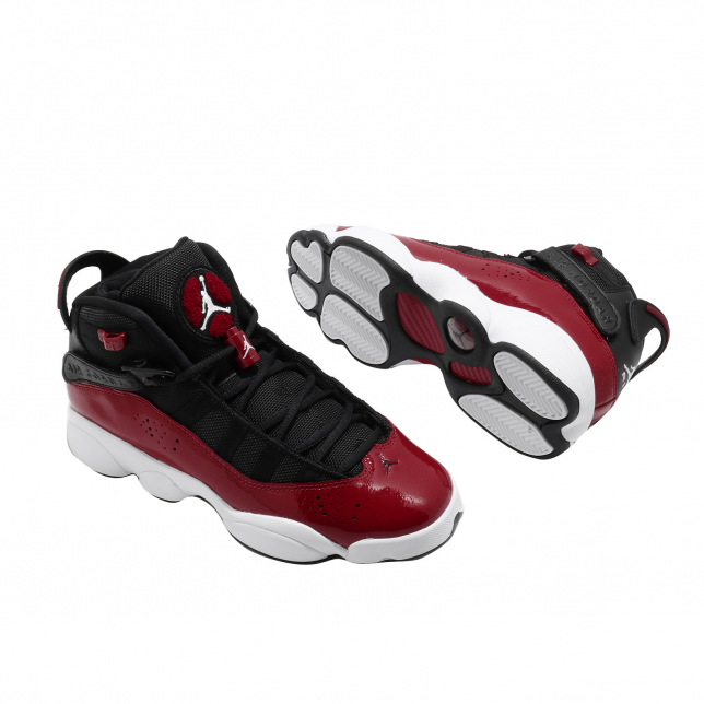 Jordan 6 Rings GS Black White Gym Red - Jan 2021 - 323419060