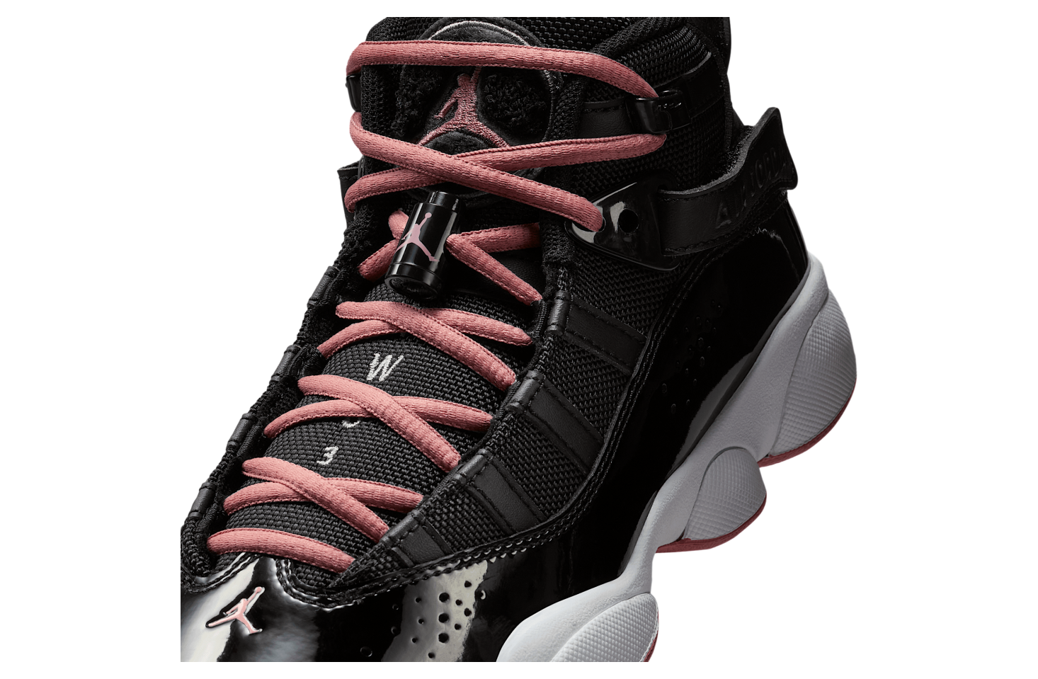 Jordan 6 Rings Gs Black / White / Rust Pink