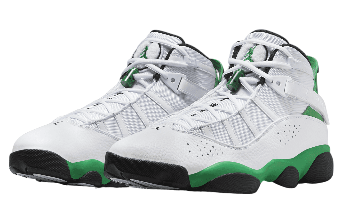 Jordan 6 Rings White / Lucky Green