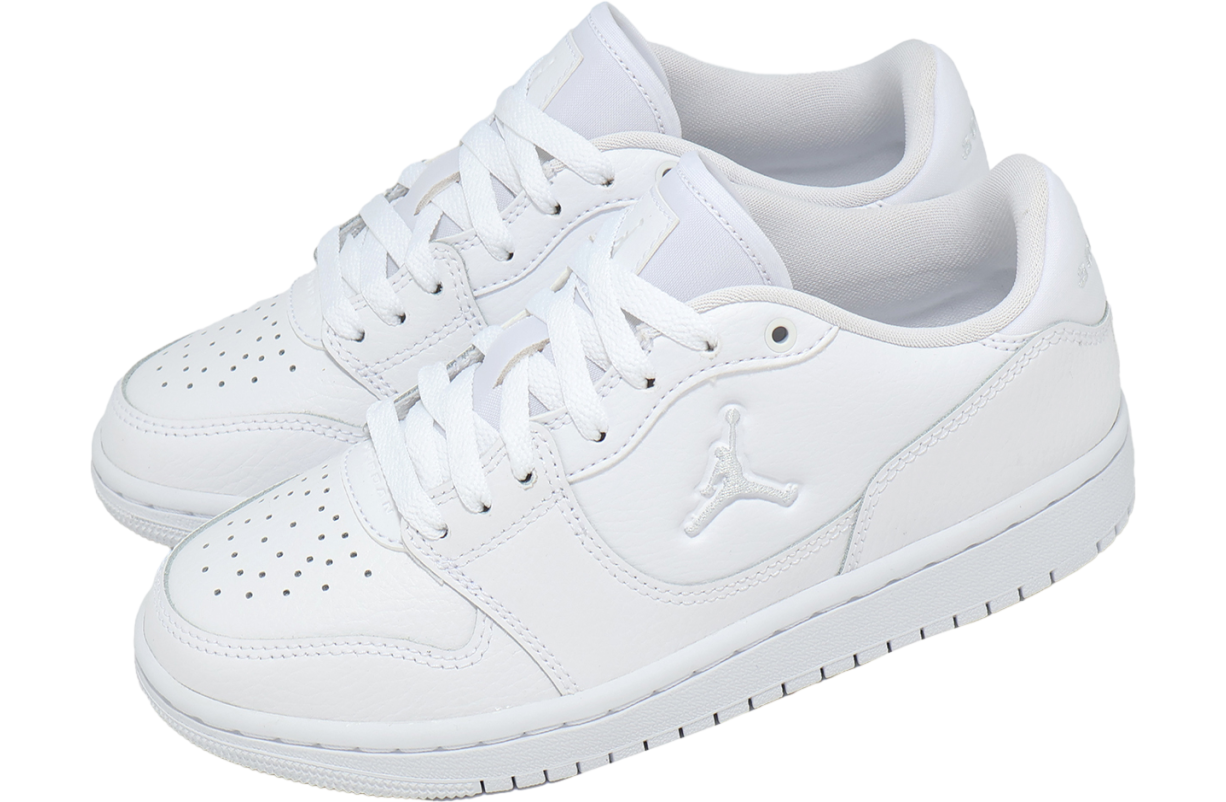 Jordan Court Connect Low GS White / Pure Platinum