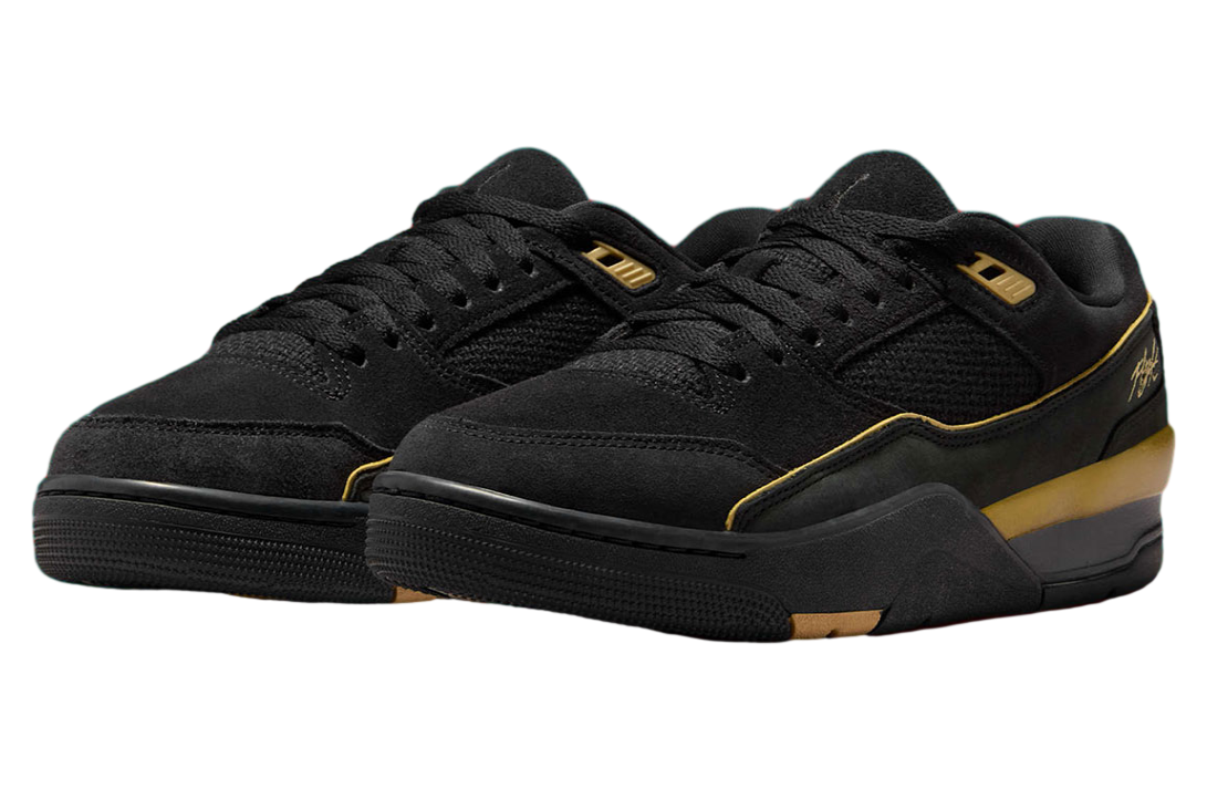 Jordan Flight Court Black / Metallic Gold