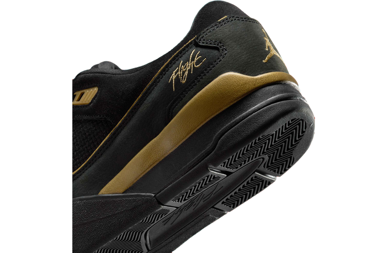 Jordan Flight Court Black / Metallic Gold