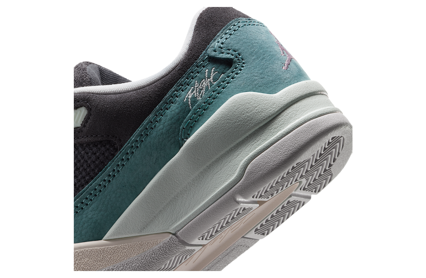 Jordan Flight Court GS Anthracite / Iced Jade / Barely Green