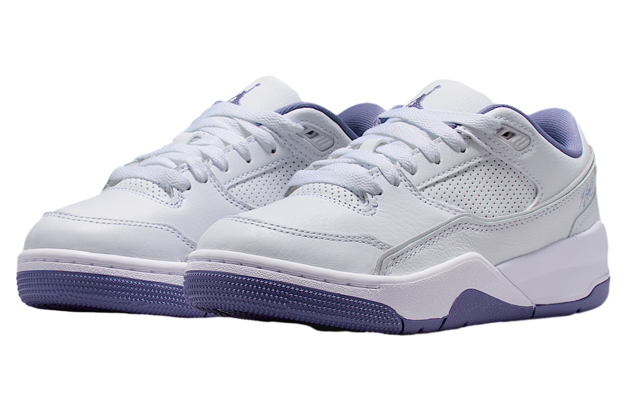 Jordan Flight Court Gs White / Dusty Amethyst