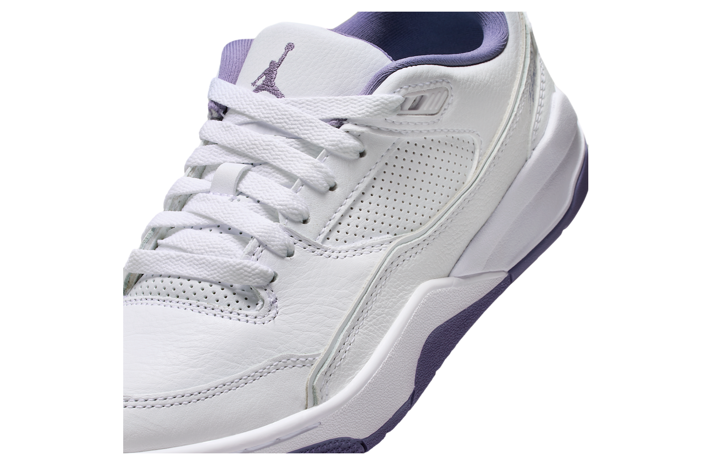 Jordan Flight Court Gs White / Dusty Amethyst