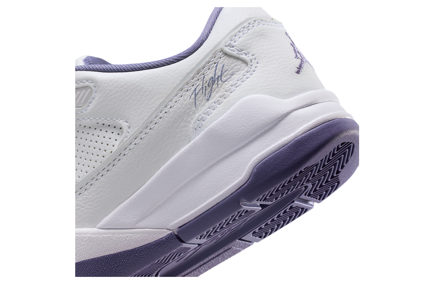 Jordan Flight Court Gs White / Dusty Amethyst