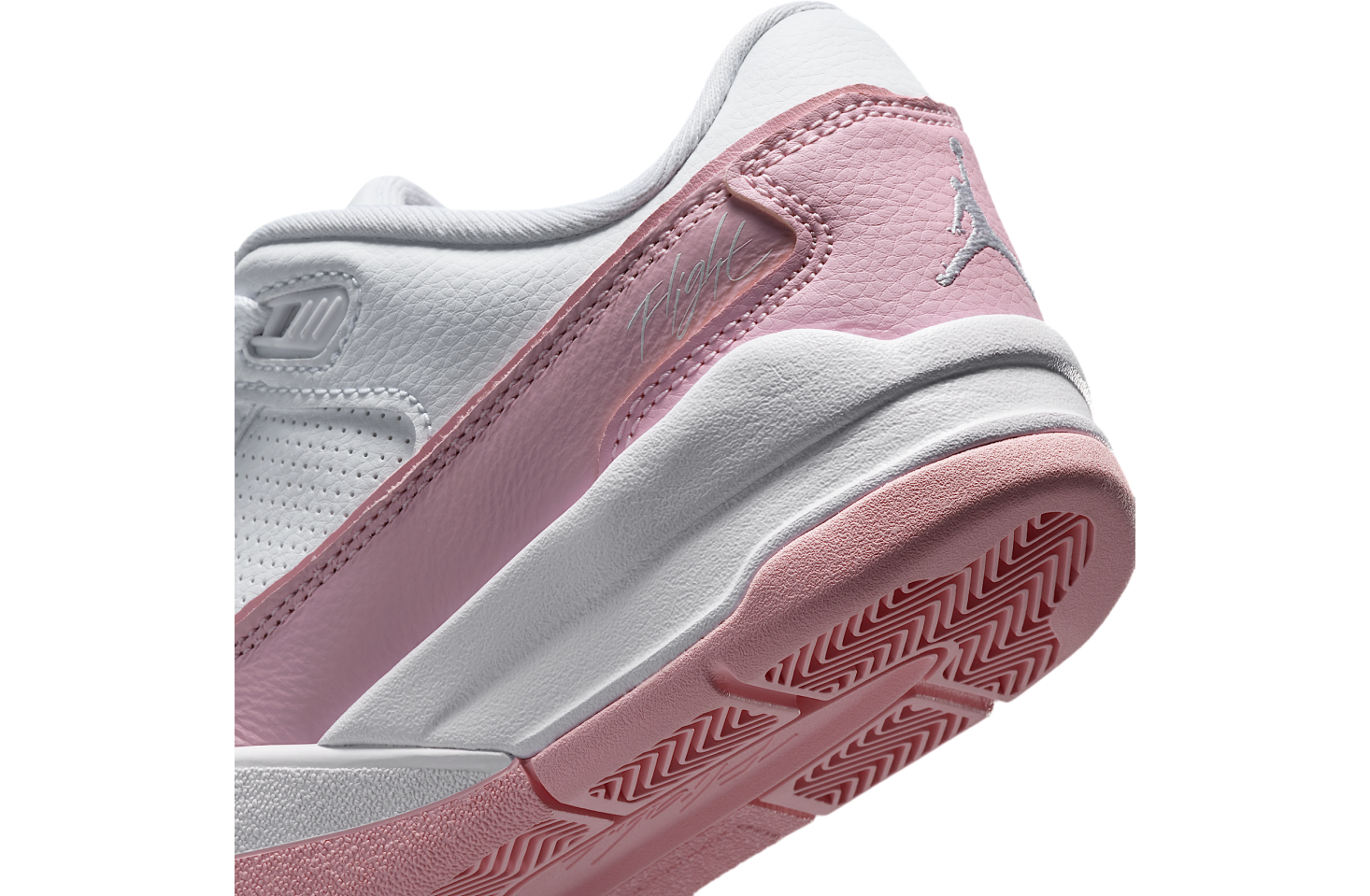 Jordan Flight Court GS White / Medium Soft Pink