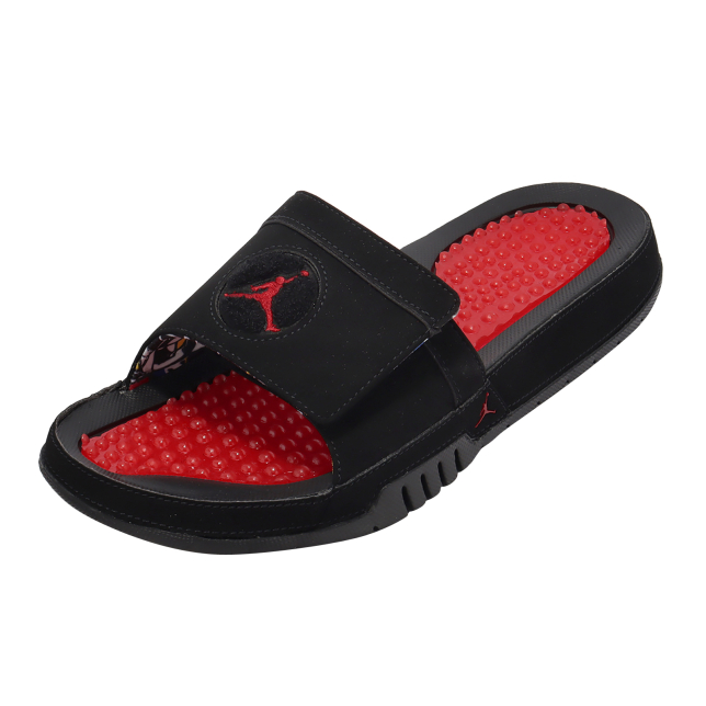 Jordan Hydro 8 Retro Slide Black University Red