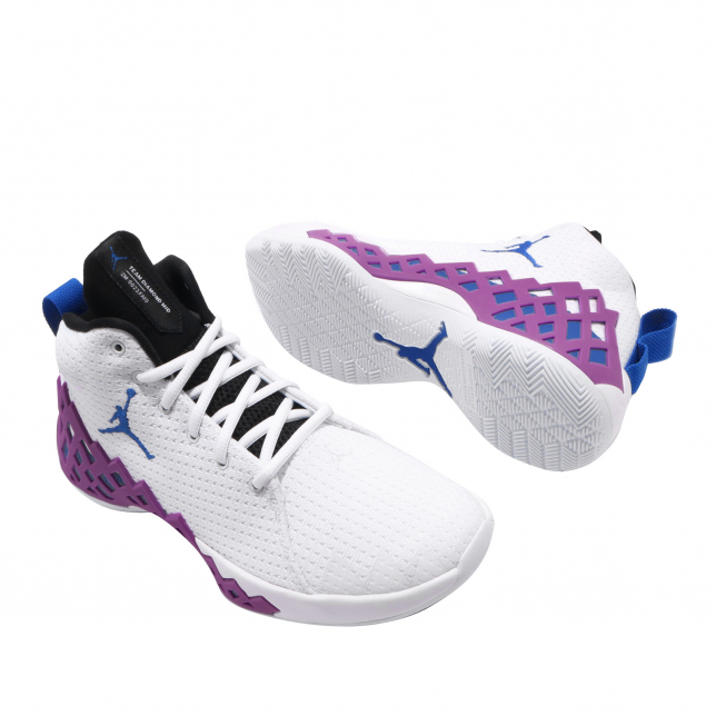 Jordan Jumpman Diamond Mid PF White Hyper Royal Hyper Violet