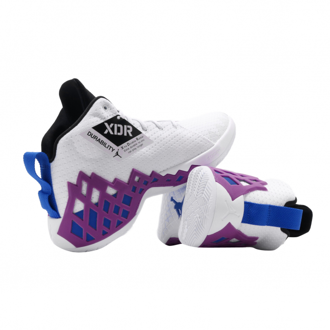 Jordan Jumpman Diamond Mid PF White Hyper Royal Hyper Violet