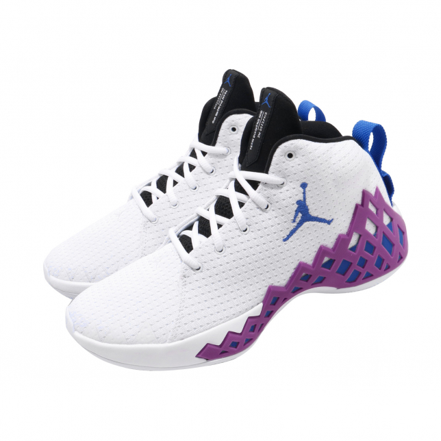 Jordan Jumpman Diamond Mid PF White Hyper Royal Hyper Violet - Aug 2019 - CI1205140