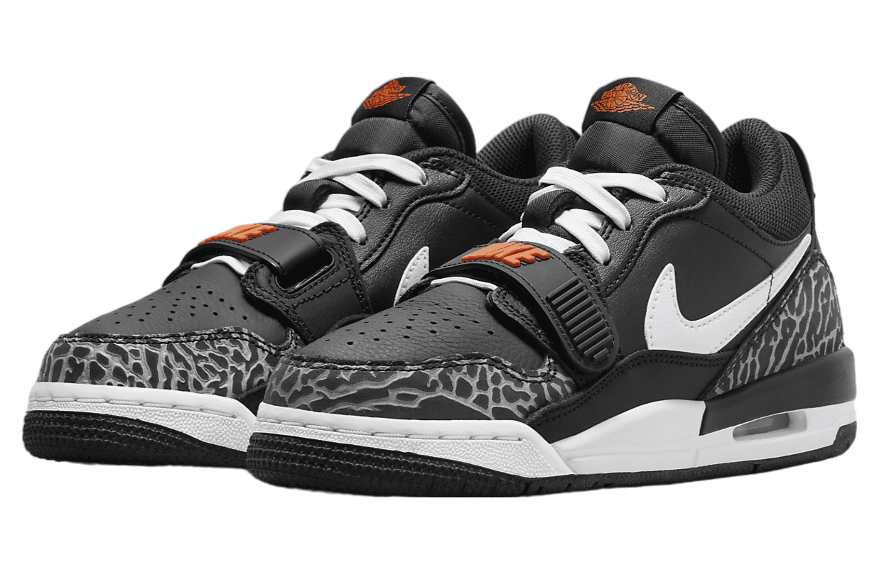 Jordan Legacy 312 Low GS Black / Safety Orange