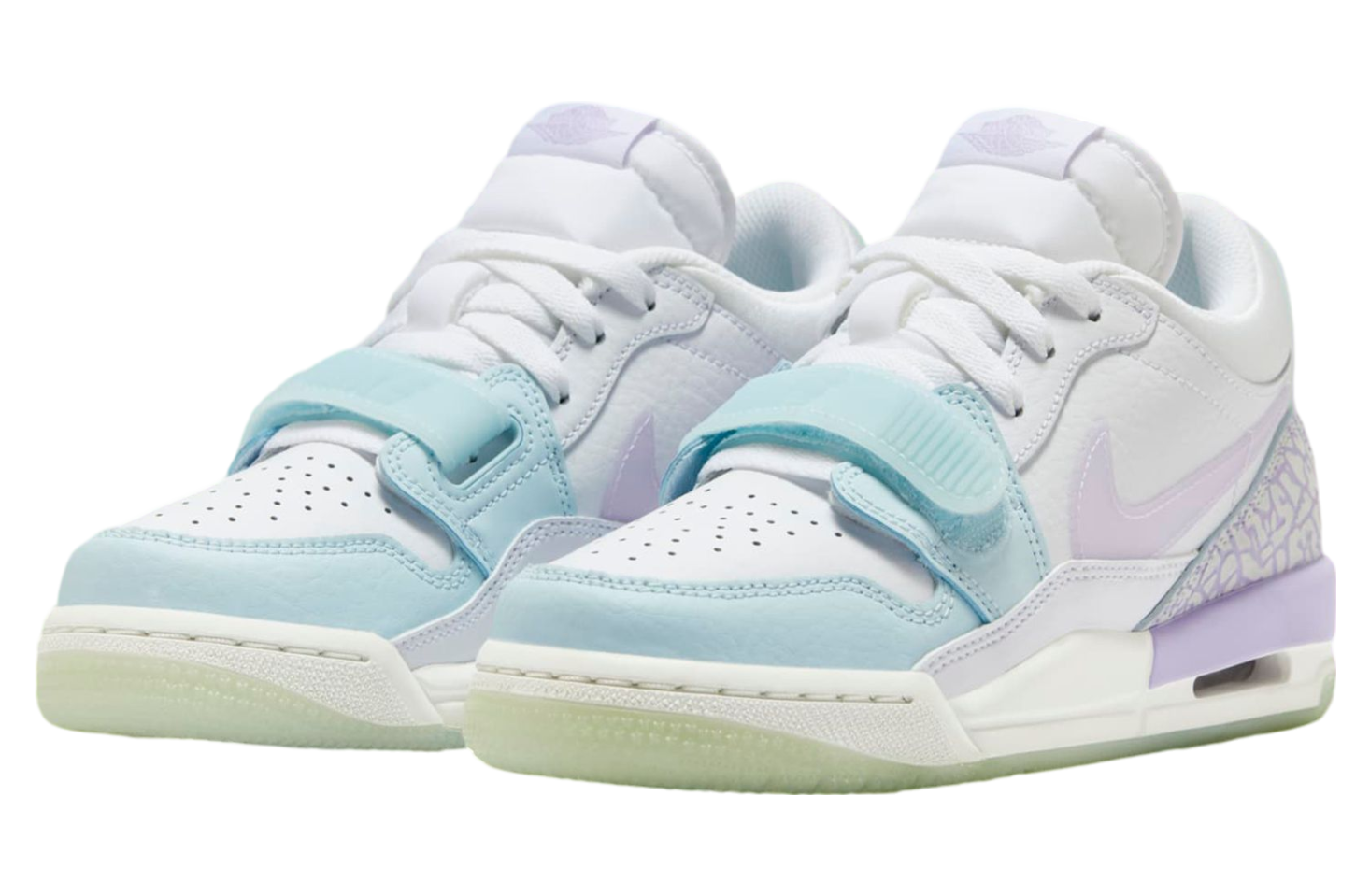 Jordan Legacy 312 Low GS White / Hydrangeas