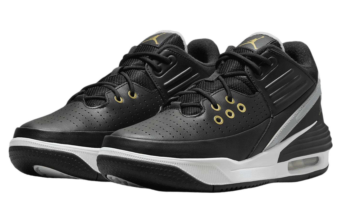 Jordan Max Aura 5 Black / Metallic Gold