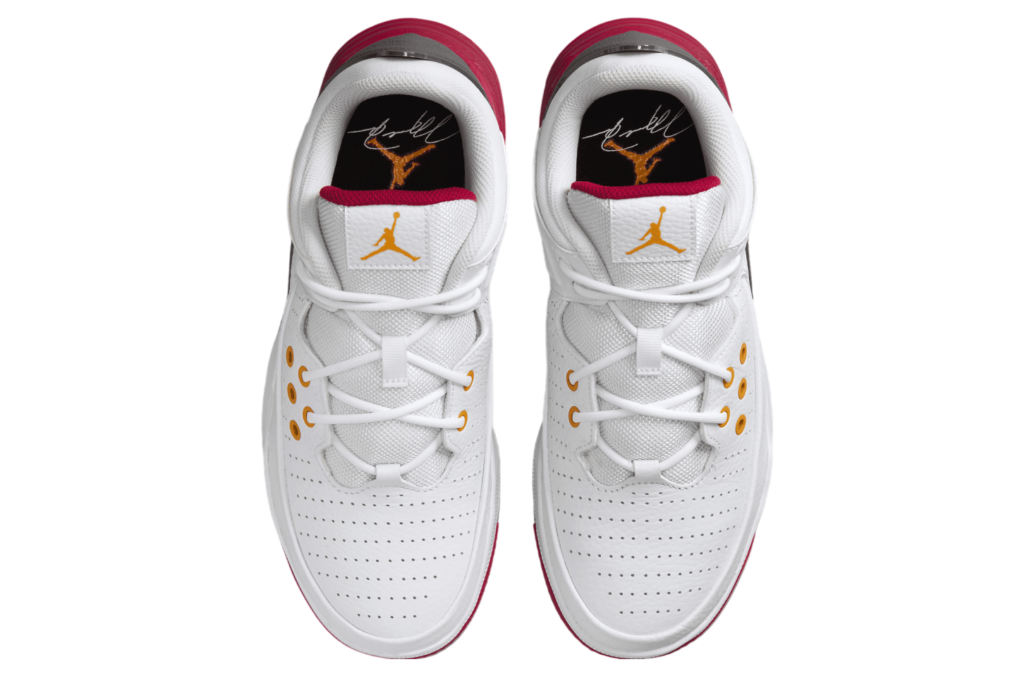 Jordan Max Aura 5 White / Cardinal Red