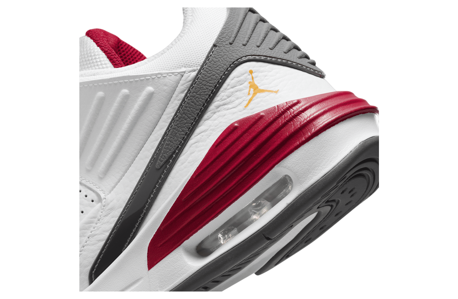 Jordan Max Aura 5 White / Cardinal Red