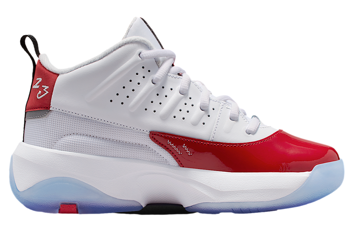 Jordan Max Aura 7 GS White / Gym Red - Jul 2025 - HQ2089-106