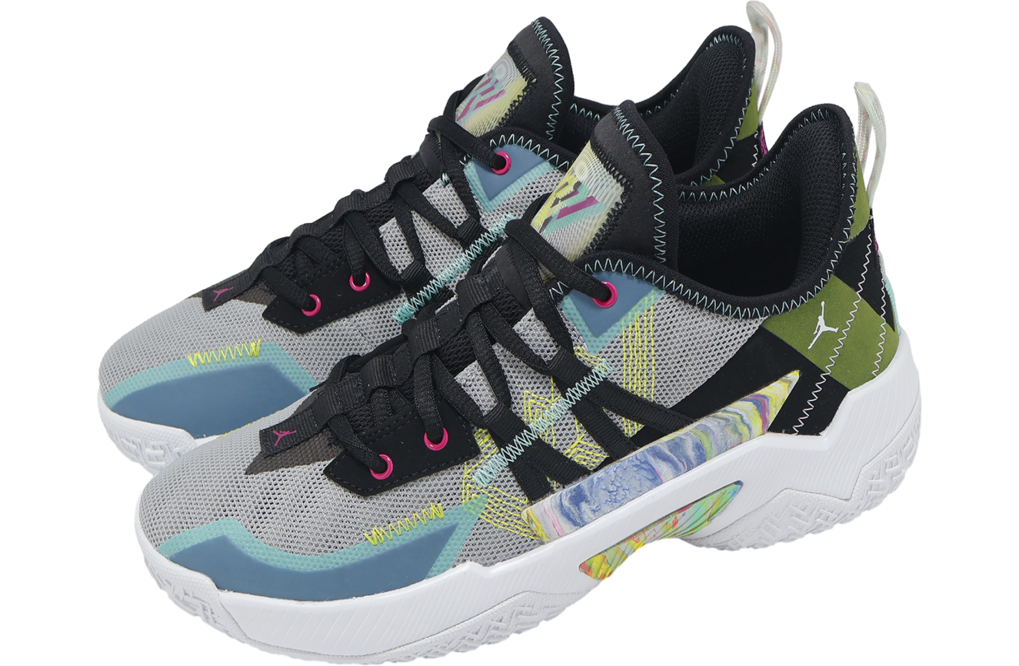 Jordan One Take II GS Wolf Grey / Fireberry