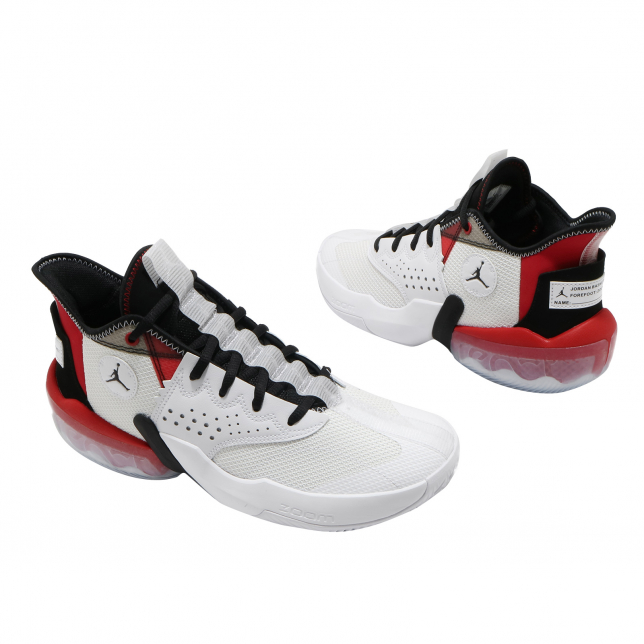 Jordan React Elevation PF White Black University Red