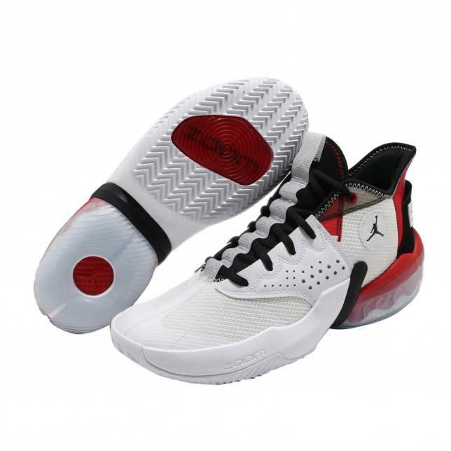 Jordan React Elevation PF White Black University Red