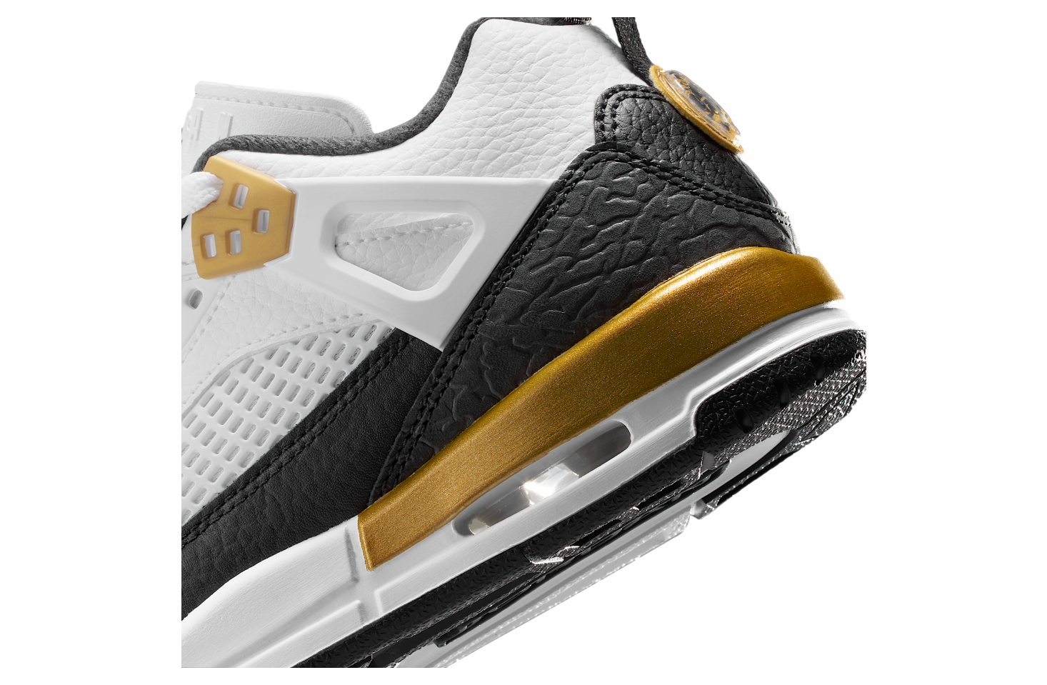 Jordan Spizike Low GS White / Metallic Gold