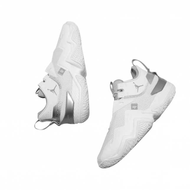  Jordan Men's Shoes Nike Westbrook One Take White Metallic  Silver CJ0780-100 (Numeric_7_Point_5)