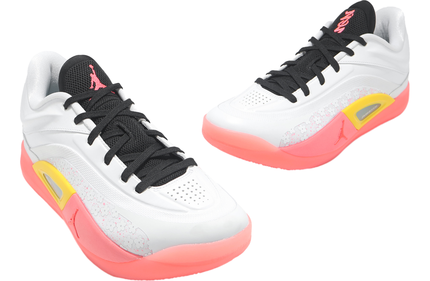 Jordan Zion 4 Pf White / Hot Punch Black