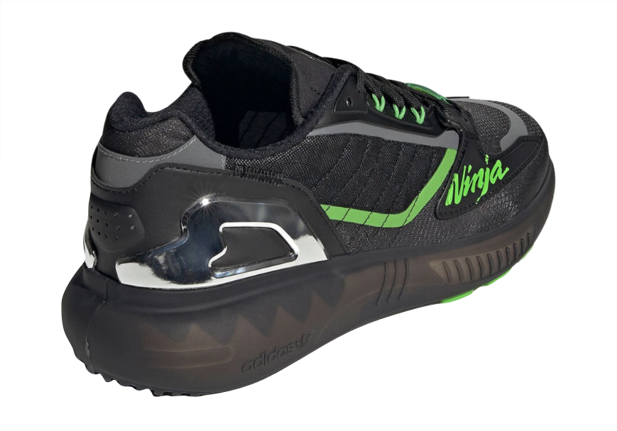 Kawasaki Ninja x adidas ZX 5K Boost Black Green - Oct 2021 