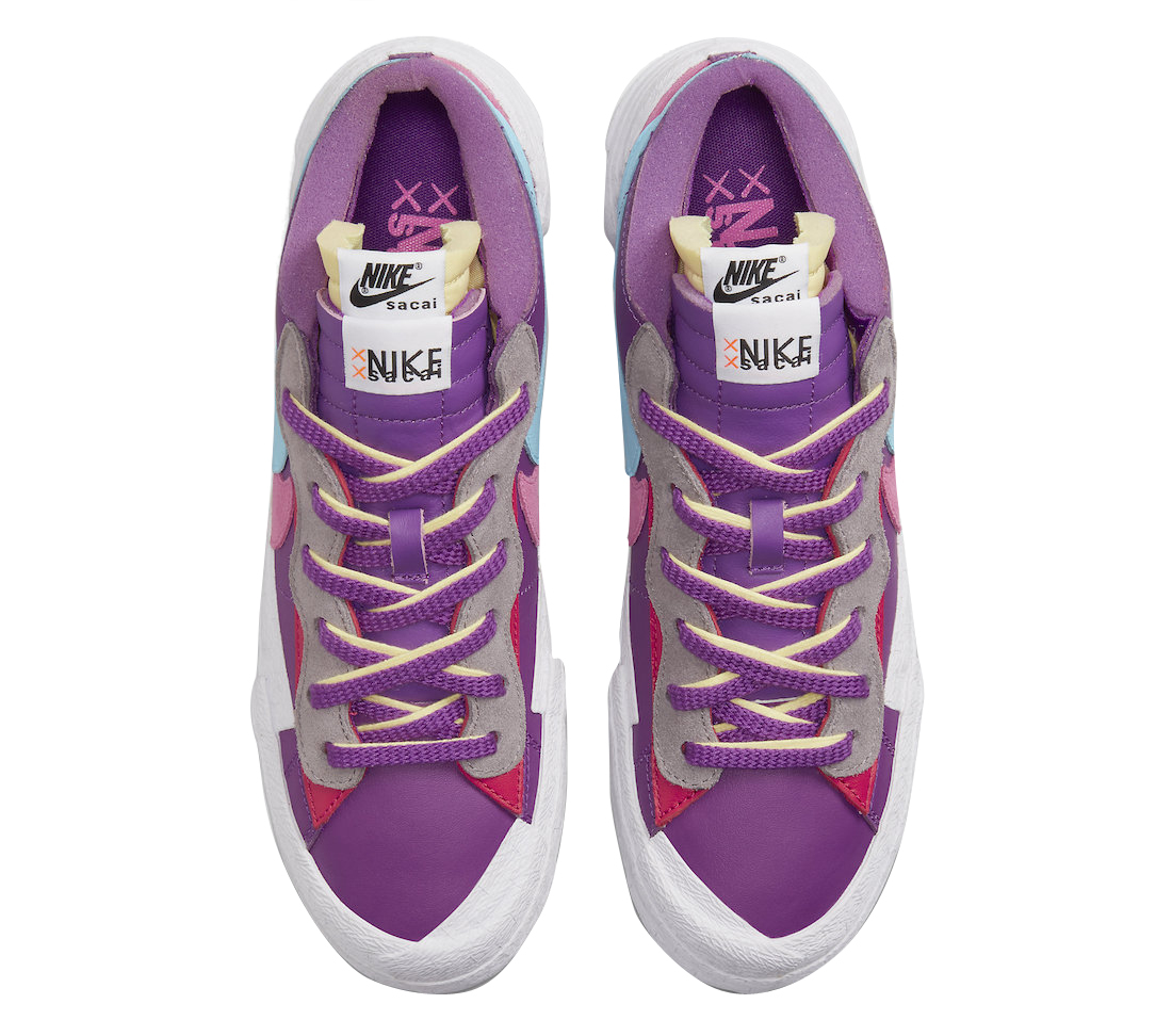 KAWS x sacai x Nike Blazer Low Purple Dusk DM7901-500