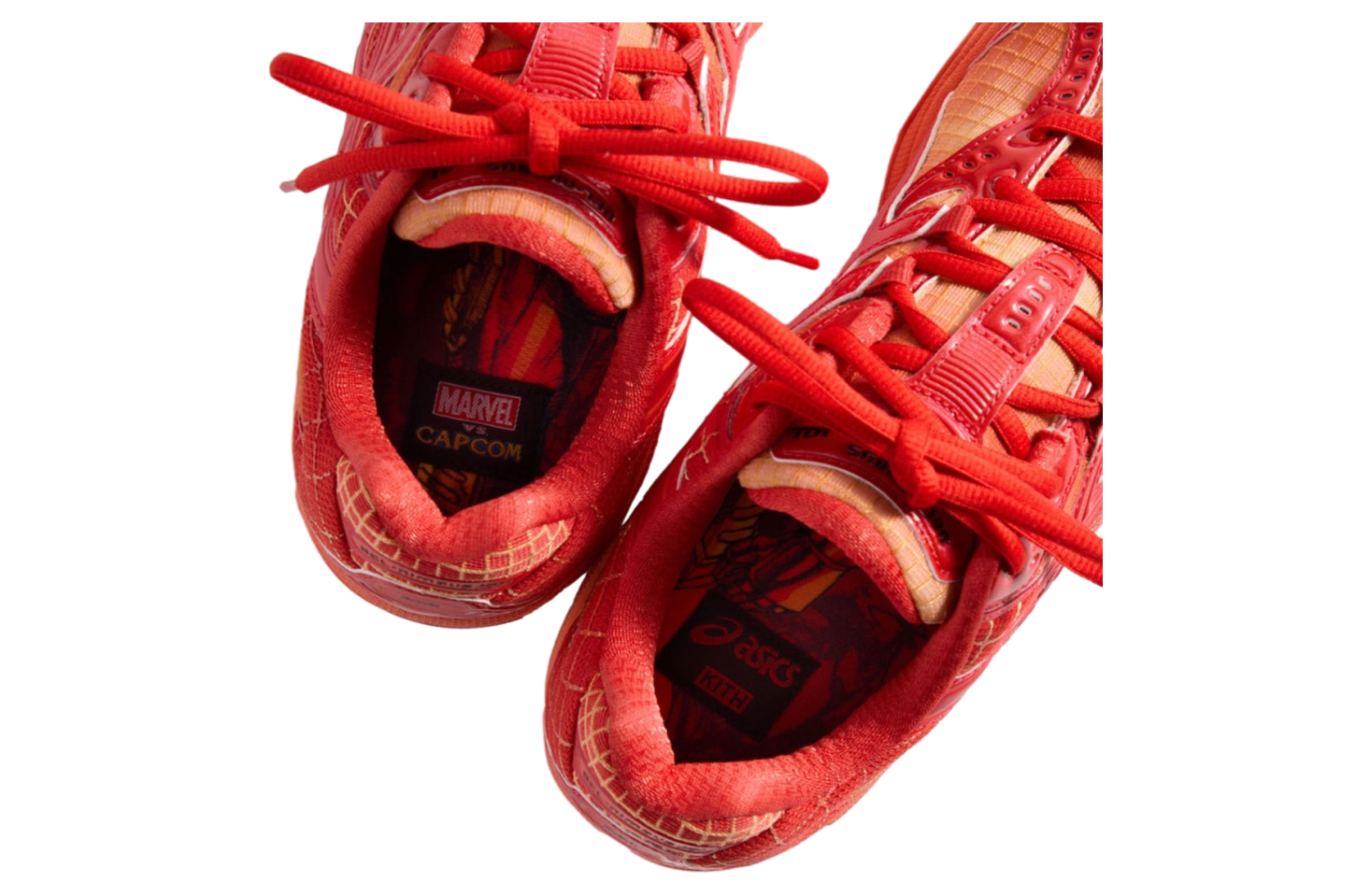 Kith x Marvel Vs. Capcom x Asics Gel-Nimbus 10.1 Iron Man Vs. Mega Man Italian Straw / Molten Lava