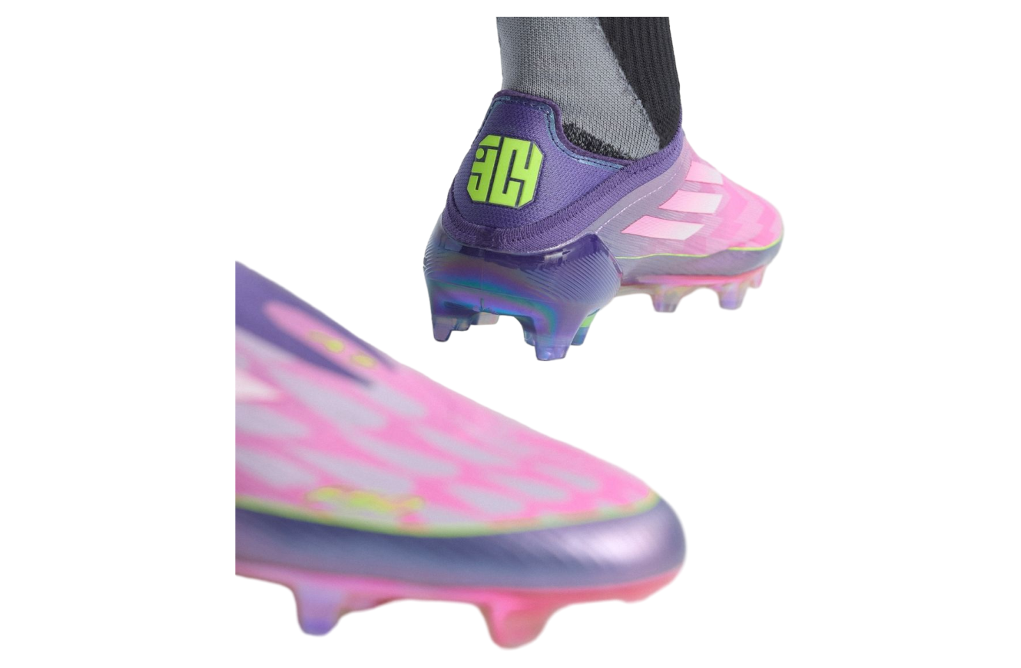 Lamine Yamals X Adidas F50 Purple / Footwear White